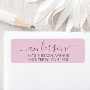 Modern Handwritten Script Family Address Label