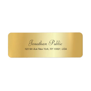 Modern Handwritten Script Gold Elegant Template