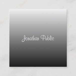 Modern Handwritten Script Name Elegant Template Square Business Card
