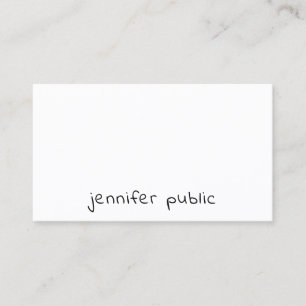 Modern Handwritten Script Text Simple Template Business Card