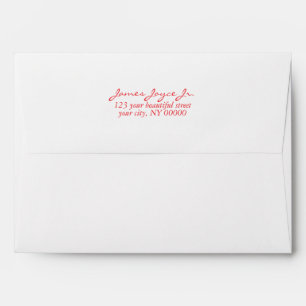 Modern Handwritten Stylish 5x7 invitation Envelope
