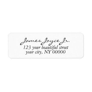 Modern Handwritten Stylish Return Address