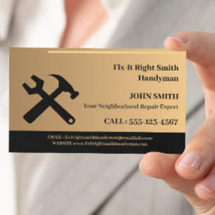 Modern Handyman  Business Card