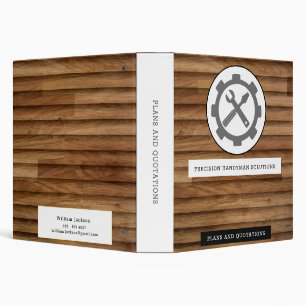 Modern handyman construction custom logo binder