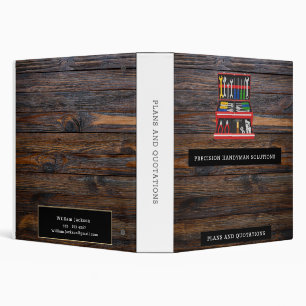 Modern handyman construction custom logo binder