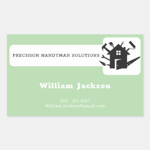 Modern handyman construction custom logo sticker