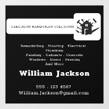 Modern handyman construction custom logo