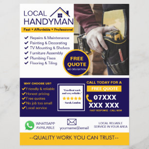 Modern Handyman Service Flyer