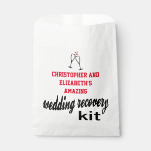 Modern Hangover Guest Recovery Kit Wedding Favour Bag