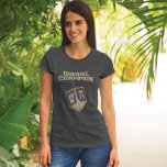 Modern Hanukkah Funny Dreidel Champion Mom T-Shirt<br><div class="desc">Celebrate Hanukkah with pride and humour while gathering with the whole family. This festival graphic design makes a perfect gift for the holidays. Whether for your neigbor,  family,  husband,  uncle,  or boyfriend</div>