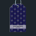Modern Hanukkah pattern Gift Tags<br><div class="desc">Available in different products.   Did you know that you can transfer this design to any products that you want by yourself. If you don't know how,   please check my post to see how to do:  www.giftforallseason.com/blog/new-option-at-zazzle-store</div>