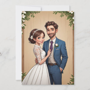 modern happily ever after elopement reception  invitation