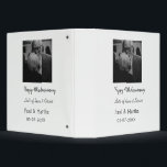 Modern happy 40th anniversary add name date photo binder<br><div class="desc">Design for couple love</div>