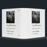 Modern happy 40th anniversary add name date photo binder<br><div class="desc">Design for couple love</div>
