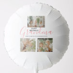 Modern Happy Birthday Photo Collage Balloon<br><div class="desc">A modern photo collage birthday balloon,  featuring 3 photos,  and editable text,  perfect for any female relative. The text font style,  size and colour can be changed by clicking on customize further link after personalizing.</div>
