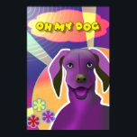 Modern Happy Dog Pop Art Colorful Happy Poster<br><div class="desc">This eye-catching pop art design of a happy dog makes a charming and fun addition to your wall. Suitable for adults and children, you can customize this poster to add text if you want. It's an ideal gift for anyone looking for a fun energetic vibe. Artist Jessica Reeta Barnaby, hellojessbee@gmail.com...</div>