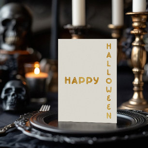 Modern Happy Halloween Foil Card