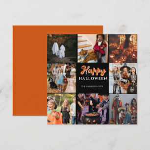 Modern Happy Halloween Photo Card
