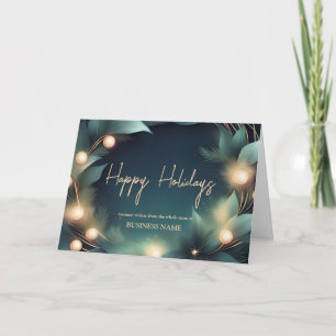 Modern Happy Holidays Corporate Card