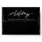 Modern Happy Holidays Custom Red Return Address