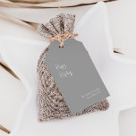 Modern Happy Holidays | Silver Family Gift Tags<br><div class="desc">These modern happy holidays | silver family gift tags are perfect for your minimalist shabby chic boho silver and white holiday greeting. The minimal whimsical handwritten calligraphy is delicate and rustic while staying classy and elegant. You will find that everything about this product is editable, so feel free to add...</div>