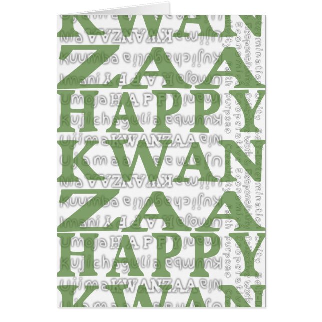 Modern Happy Kwanzaa (Front)