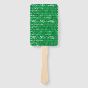 Modern Happy Kwanzaa Hand Fan