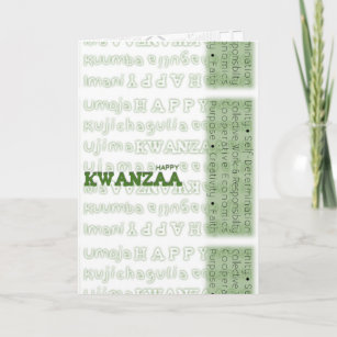 Modern Happy Kwanzaa Holiday Card