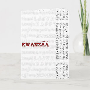 Modern Happy Kwanzaa Holiday Card