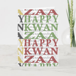 Modern Happy Kwanzaa Holiday Card