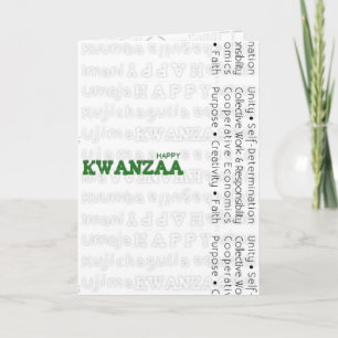 Modern Happy Kwanzaa Holiday Card