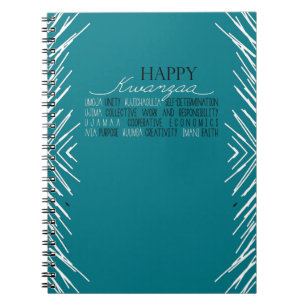 Modern Happy Kwanzaa Notebook