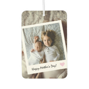 Modern Happy Mother's Day Custom Photo Air Freshener