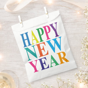 Modern Happy New Year   Favour Bag