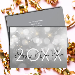 Modern Happy New Year Greeting Holiday Card