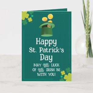 Modern Happy St. Patrick's Day - Irish Blessing Card