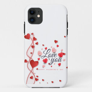 Modern Happy Valentine's Day iPhone 11 Case