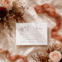 Modern Harvest Pumpkin Wedding RSVP