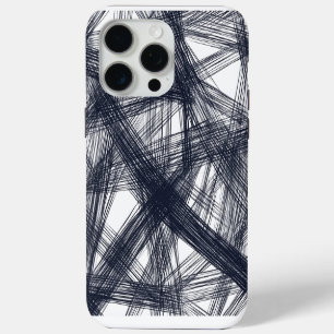 ✨ Modern Hatching Line Pattern Print ✨ iPhone 15 Pro Max Case