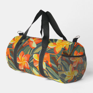 Modern hawaiian print duffle bag