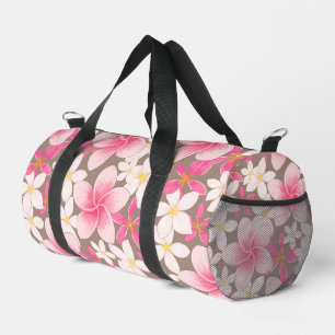 Modern hawaiian print duffle bag