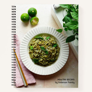 Modern Healthy Family Recipe Notebook