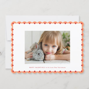 modern HEART FRAME greeting colour photo frame Holiday Card