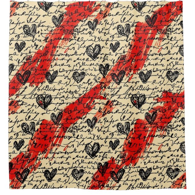 Modern Heart Pattern with Script Background (10) (Front)