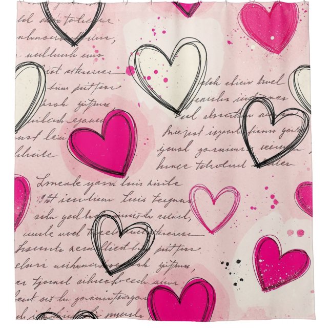 Modern Heart Pattern with Script Background (18) (Front)