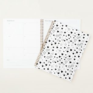 Modern Hearts Pattern Planner