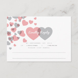 Modern Hearts Response Card