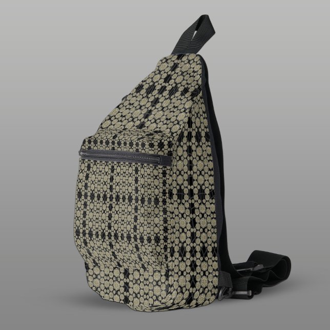 Modern Hexa Black Ivory White Ursidae Sling Bag (Creator Uploaded)