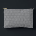 Modern Hexagonal Grid Geometric Pattern Accessory Pouch<br><div class="desc">This modern design features an intricate hexagonal pattern that creates a sophisticated tech-inspired texture. The interlocking geometric grid offers a subtle sense of depth and structure, perfect for professionals in engineering, software development, or architecture. A sleek monochrome palette ensures a sharp, professional appearance that remains versatile for formal events or...</div>