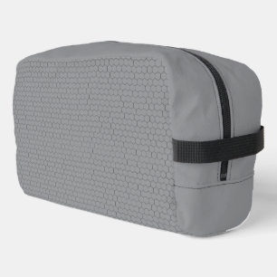 Modern Hexagonal Grid Geometric Pattern Dopp Kit